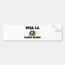 Viva La Panda Bears Bumper Stickers