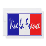 Vive La France Party Invitation with French Flag