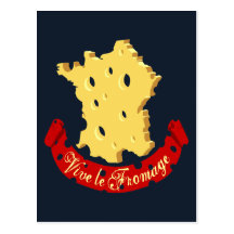 Vive le Fromage Post Card
