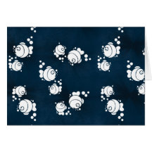 vive les vacances: motif marin carte
