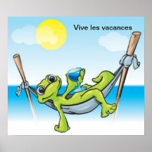 Vive les vacances Print