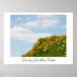 Vivez à côté de vos propres pavots d'impression de posters