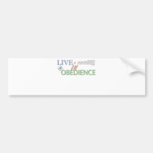 Vivez dans l'obéissance adhésif pour voiture
