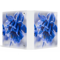 Vivid Blue Columbine Vinyl Binders