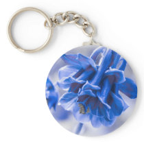 Vivid Blue Columbine Keychain