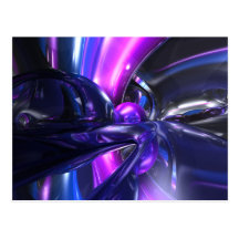 Vivid Waves Abstract Postcards