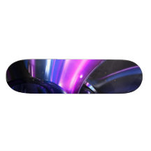 Vivid Waves Abstract Skateboard V3