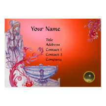 VIVIEN MONOGRAM gem orange white grey Business Card