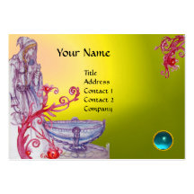 VIVIEN MONOGRAM gem yellow white blue Business Cards