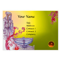 VIVIEN MONOGRAM gem yellow white orange Business Cards