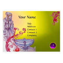 VIVIEN MONOGRAM gem yellow white purple Business Card Templates