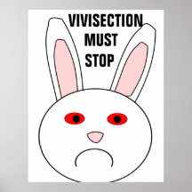Vivisection Must Stop Poster