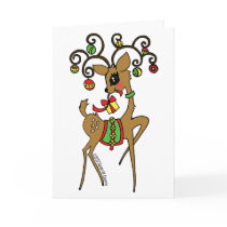 Vixen / Joyeux Noël Greeting Card