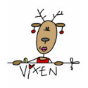 Vixen Reindeer Tshirts and Gifts