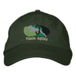 Vizsla Agility Tire Jump Hat (Green) embroidered hats