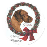 Vizsla Christmas Gifts stickers
