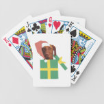 Vizsla Dog Santa Hat Playing Cards