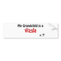 Vizsla Grandchild Bumper Stickers
