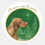 Vizsla Peace Sticker