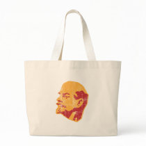 vladimir lenin cccp portrait tote bag