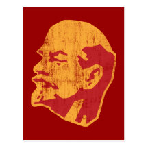 vladimir lenin cccp portrait postcard