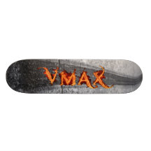 VMax Flames & Rubber Custom Skateboard