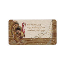 Vntage Font Thanksgiving Greeting Antique Postcard Labels