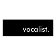vocalist. business cards