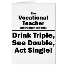 vocational teacher card