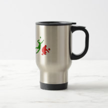 Voellyball players volleyball team Mintonette art Coffee Mugs