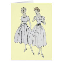Vogue 1953 Blank greetings Card