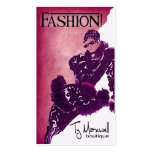 Vogue Fashionista Diva Boutique Fashion Stylist business cards