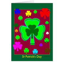 Voici à vous et au vôtre le modèle 3a St Patrick Cartes De Vœux