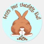 Voici votre autocollant de chocolat