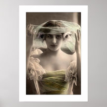 voile colorized par jeune mariée de deco poster