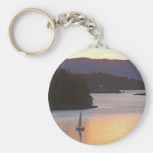 Voile de coucher du soleil porte-clés