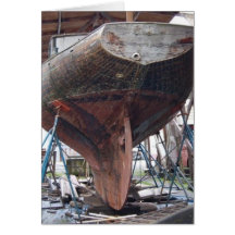 voilier en bois cartes de vœux