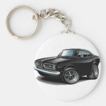 Voiture 1967-69 noire de barracuda porte-clefs