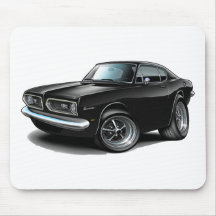 Voiture 1967-69 noire de barracuda tapis de souris