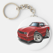 Voiture 1983-88 de rouge de Monte Carlo Porte-clés