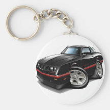 Voiture 1983-88 noire de Monte Carlo Porte-clef