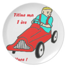 VOITURE A PEDALES.png Assiette Pour Soirée