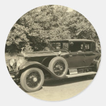 Voiture ancienne très vieille - autocollant