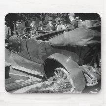 Voiture ancienne Wreck, 1918 Tapis De Souris