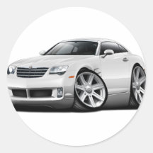 Voiture de blanc de courant perturbateur adhésif rond