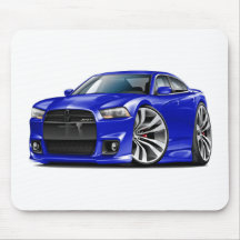 Voiture de bleu du chargeur SRT8 de Dodge Tapis De Souris