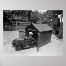 Voiture de pédale de hot rod, les années 1900 tôt affiches