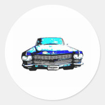 voiture de raggare de Cadillac Autocollants