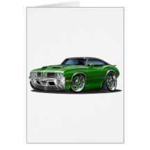 Voiture verte du sabre d'abordage 442 d'Olds Carte