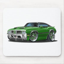 Voiture verte du sabre d'abordage 442 d'Olds Tapis De Souris